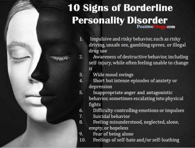 10 signs of Borderline personality disorder